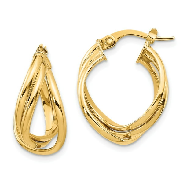 Leslies Real 14kt Yellow Gold Fancy Earrings Leslies Real 14kt Yellow Gold Fancy Earrings